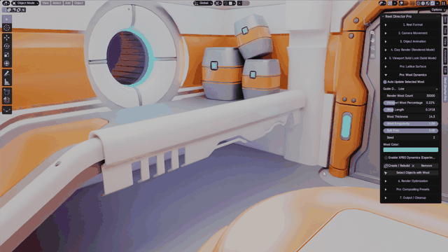 Reel Director Pro native wool style animation